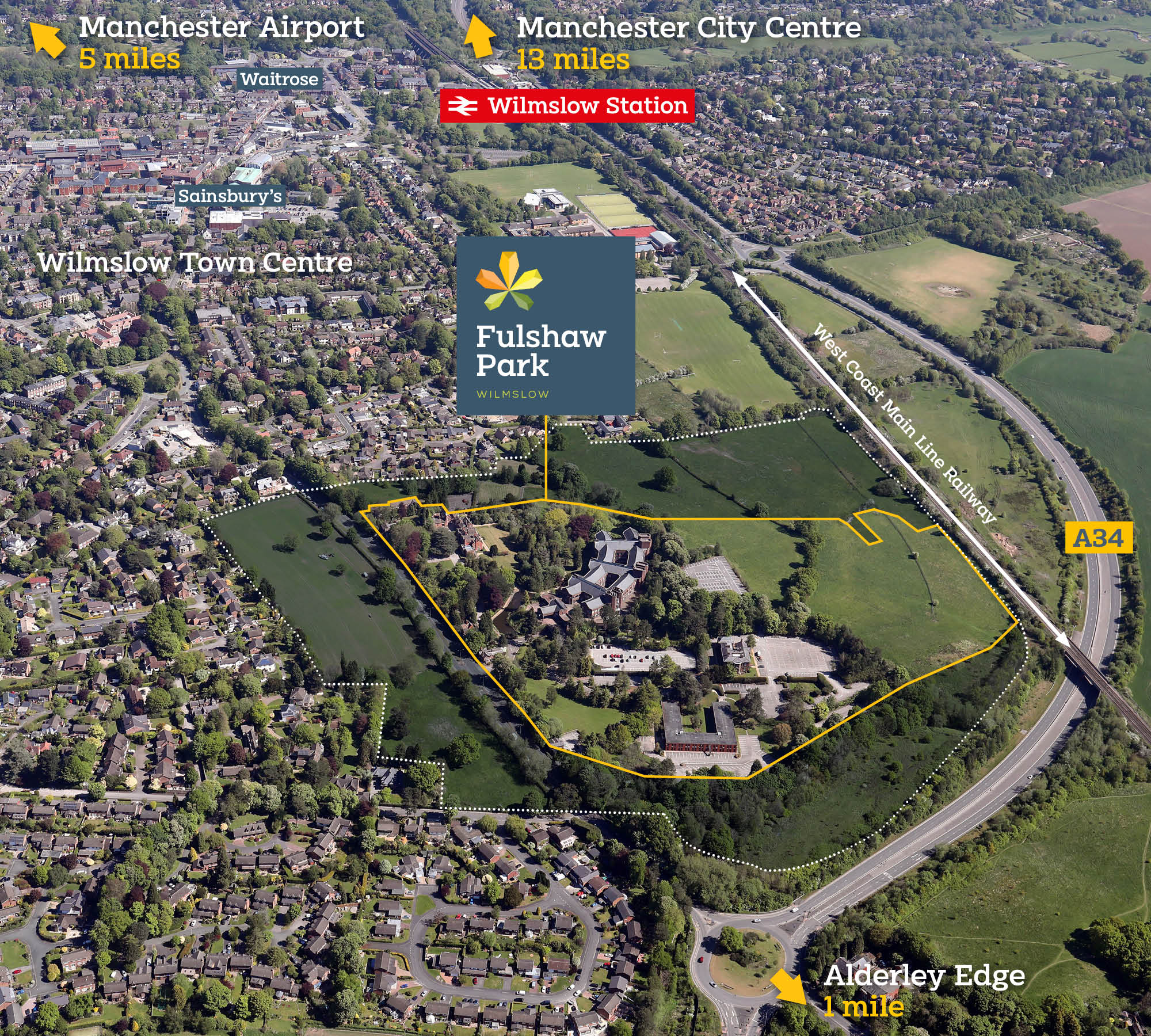 Fulshaw Park aerial