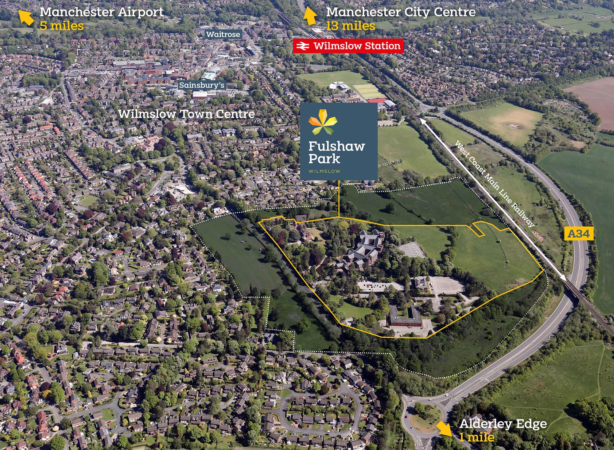 Fulshaw Park aerial
